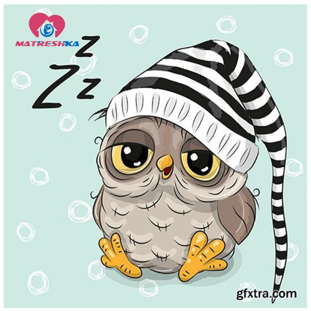 Алмазная вышивка для детей с мультипликационным принтом Сова 5d Сделай Сам