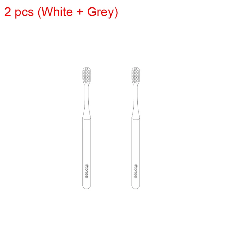 2 pcs in pack 6 шт. Новинка Xiaomi Mijia Doctor B зубная щетка Молодежная версия лучшая щетка проволока 2 цвета уход за деснами ежедневная Чистка - Цвет: 2 pcs in pack