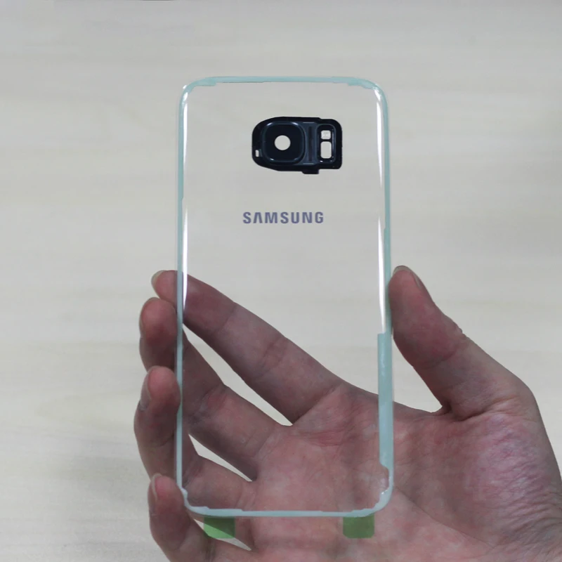 samsung прозрачный кейс на заднюю панель Батарея крышка Стекло Корпус для samsung GALAXY S7 G9300 S7Edge G9350 Батарея задний Чехол