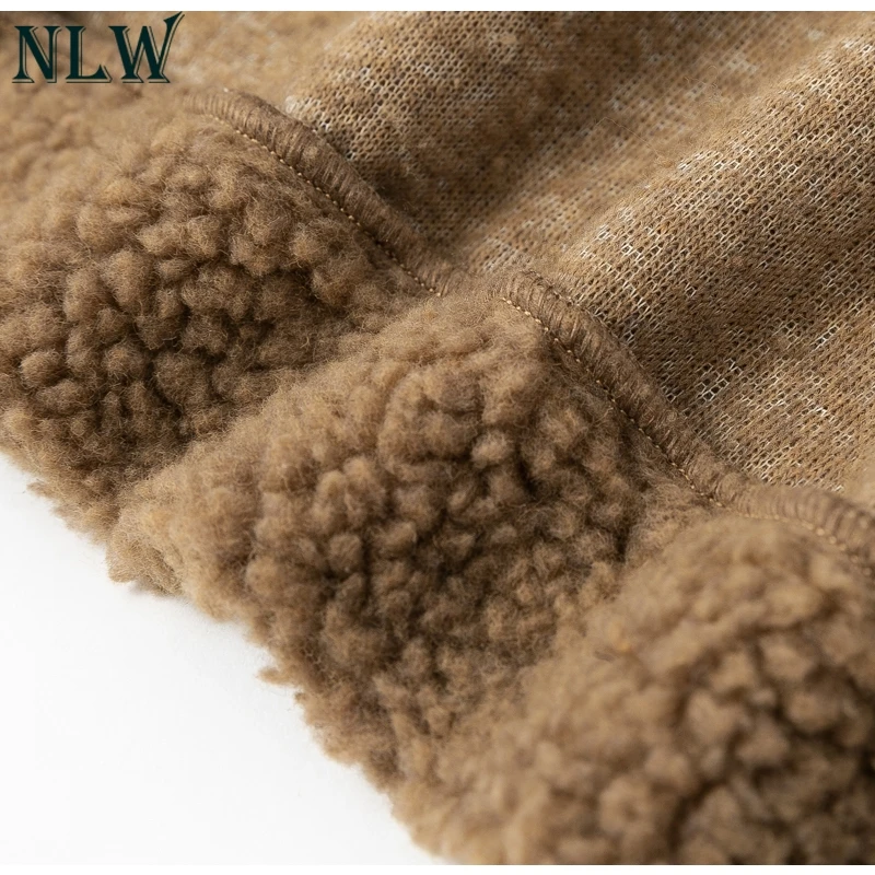 NLW Shaggy Teddy однотонное зимнее пальто куртки повседневные пальто из искусственного меха куртки модные женские пальто