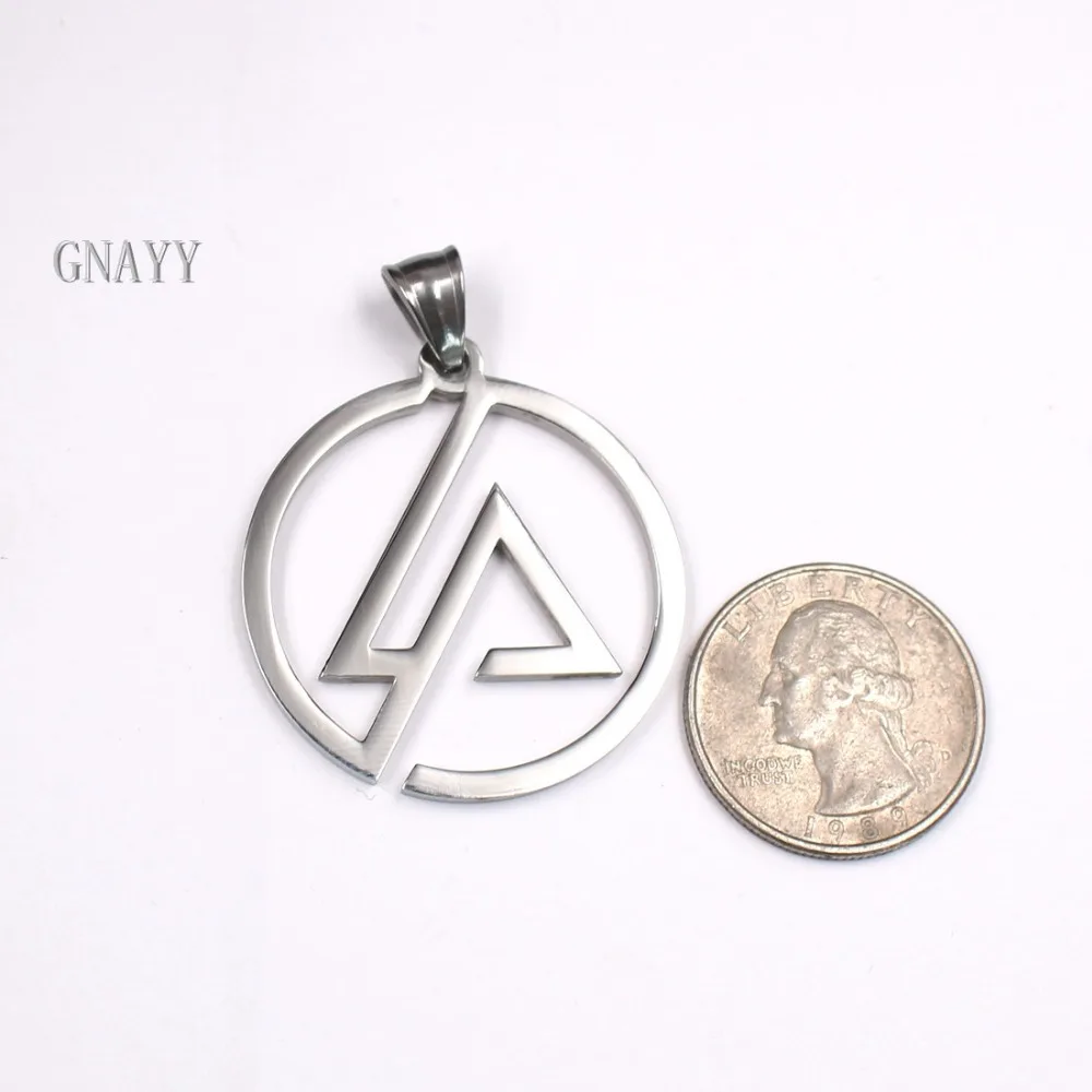 GNAYY мужское Безымянное ожерелье из нержавеющей стали с логотипом merch 24'' |