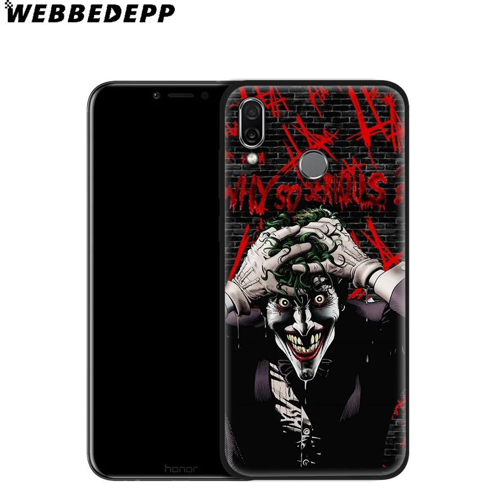 WEBBEDEPP Джокер Бэтмен мягкий чехол для Huawei P8 P9 P10 P20 P30 Lite Pro P Smart Z Plus 2019 Y6 Prime 2018 2017 Mini |