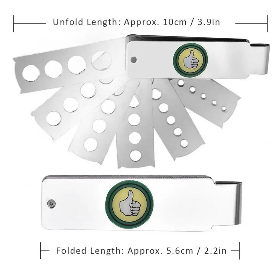 Jewelry Equipment Accessory Diamond Gem Measuring Tool Rust-resistant Fan Gauge Stone Making for Jewelers | Украшения и