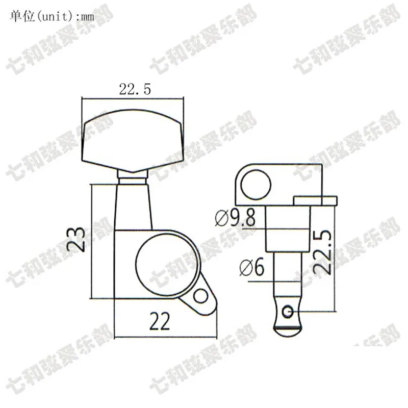 Набор золотых насадок для тюнинга гитары акустической электрогитары|tuner machine