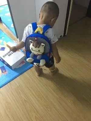 Детский рюкзак с защитой от потери, милый плюшевый рюкзак Зебра-игрушка для маленьких мальчиков и девочек, школьные сумки для детского сада, детская парусиновая хлопковая школьная сумка