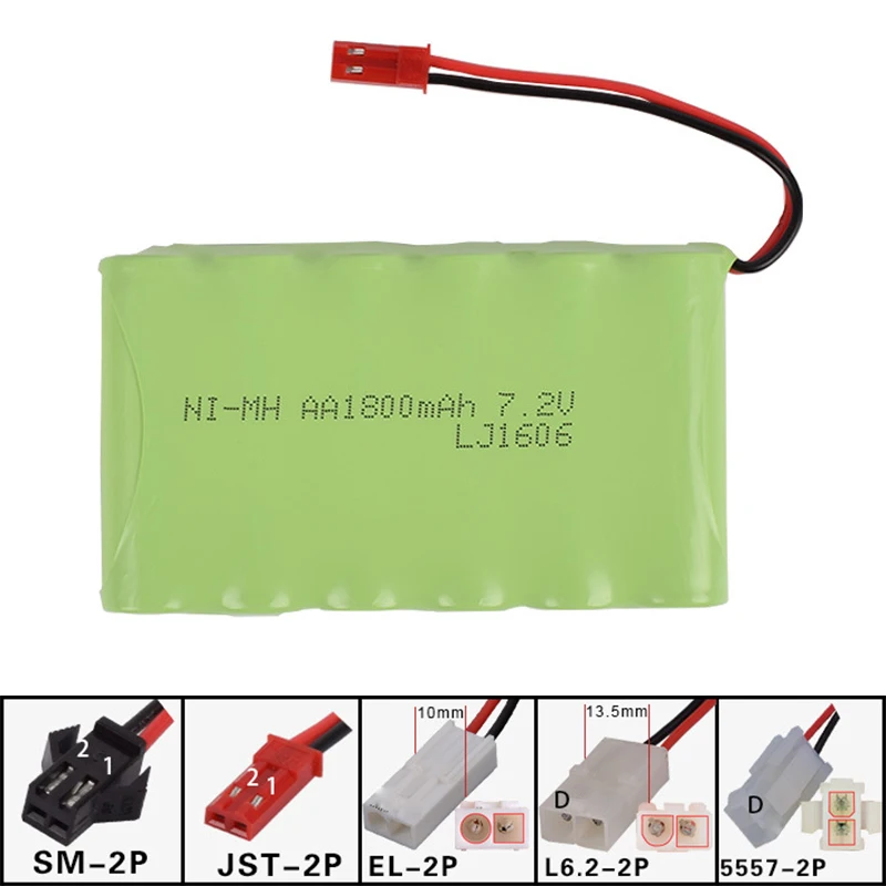 

7.2v 1800mah AA NI-MH M Battery rc electric remote control tank racing ship model robot rechargeable free shipping