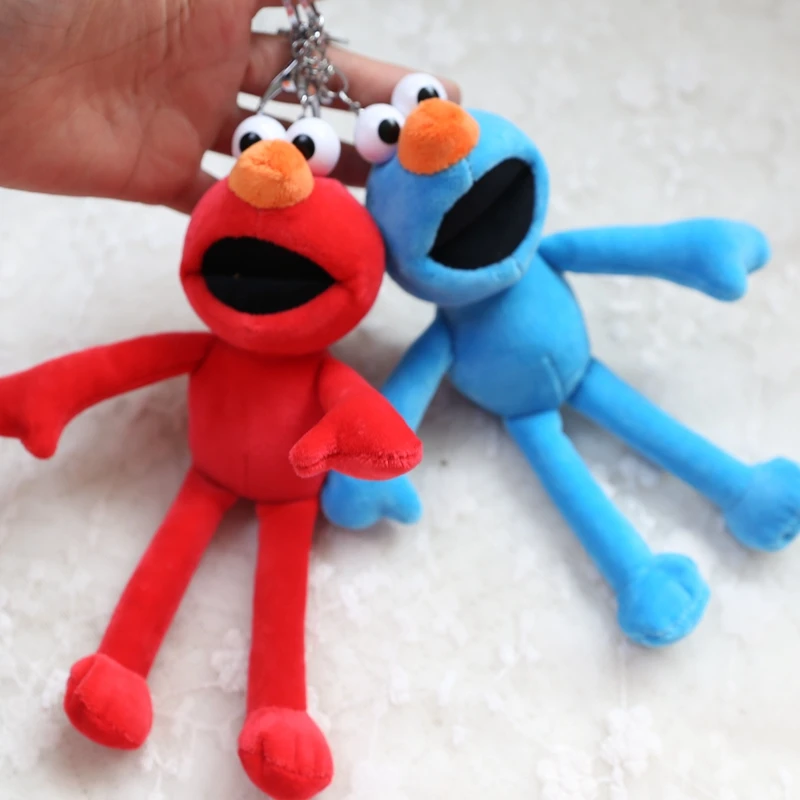 Оптовая продажа 10 шт. 18 см мультяшная Улица Сезам elmo плюшевая маленькая сумка