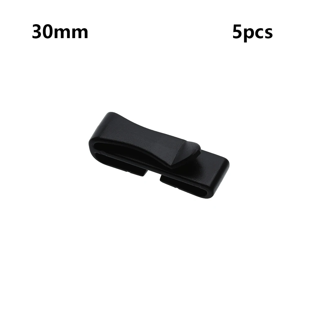 30mm 5 шт. наружные походные Стропы для снаряжения ремень с пряжкой заглушка Регулировка Хранитель тактический рюкзак сумка пряжки военная пряжка - Цвет: 30mm