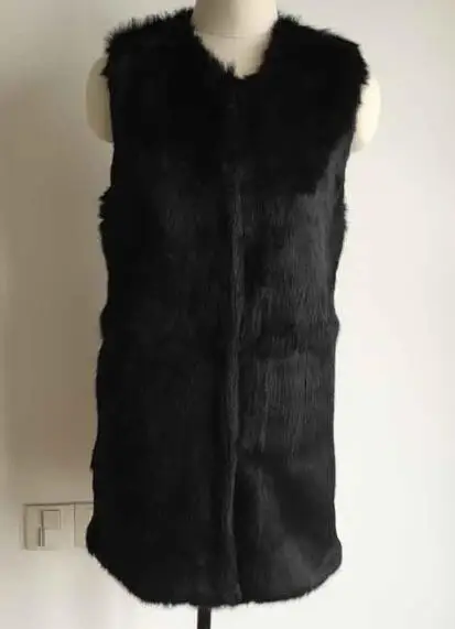 Женский жилет из натурального кроличьего меха с V образным вырезом|coats thailand|coat