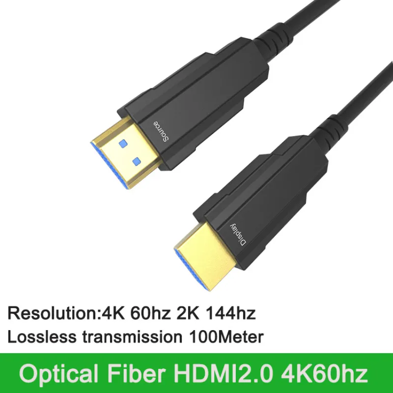 HDMI 2.0 Cable Fiber Optic 4K 60Hz Audio Video Line for HDR TV PS3 Computer 2M 3M 5M 10m 15M 30M 50M 100M |