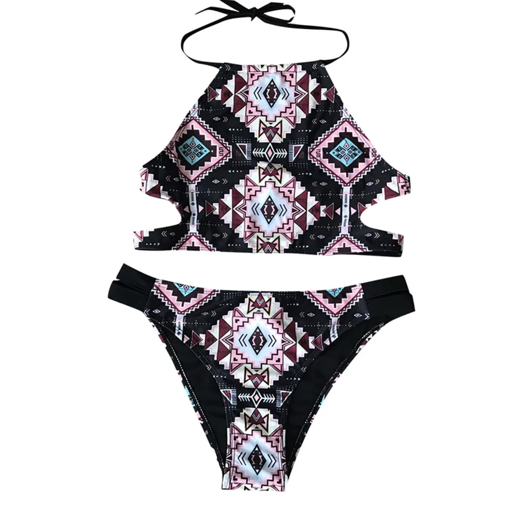 Набор бикини с принтом женский сексуальный богемный национальный костюм для