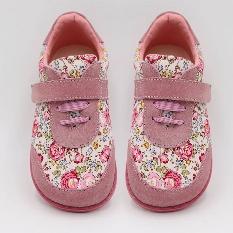 pink TipsieToes/брендовая Высококачественная модная тканевая детская обувь для мальчиков и девочек; весенние кроссовки - Цвет: pink