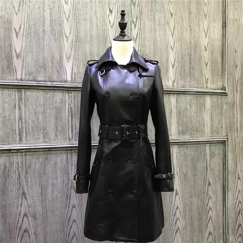 Женское длинное пальто из натуральной овчины Тренч 100% овчины|jacket fashion|jacket jacketjacket