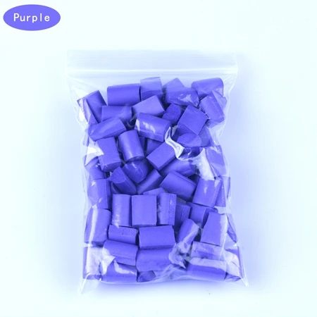 Purple Продвижение 12 цветов Горячая слизистая глина наполнитель глина украшение ремесло губка полоса пенопластовые бусины Детские игрушки Подарки ломтики клейкие аксессуары - Цвет: Purple