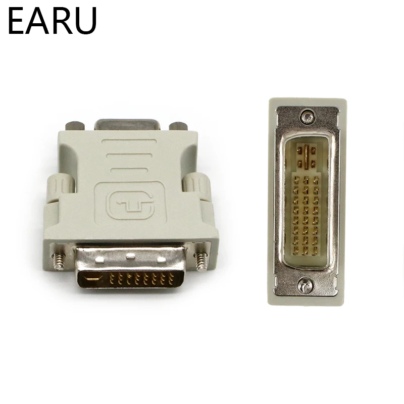 DVI-I 24+ 5 Pin DVI к VGA папа к женскому видео конвертер адаптер для ПК ноутбук для видеокарт компьютер 1080P HDTV монитор