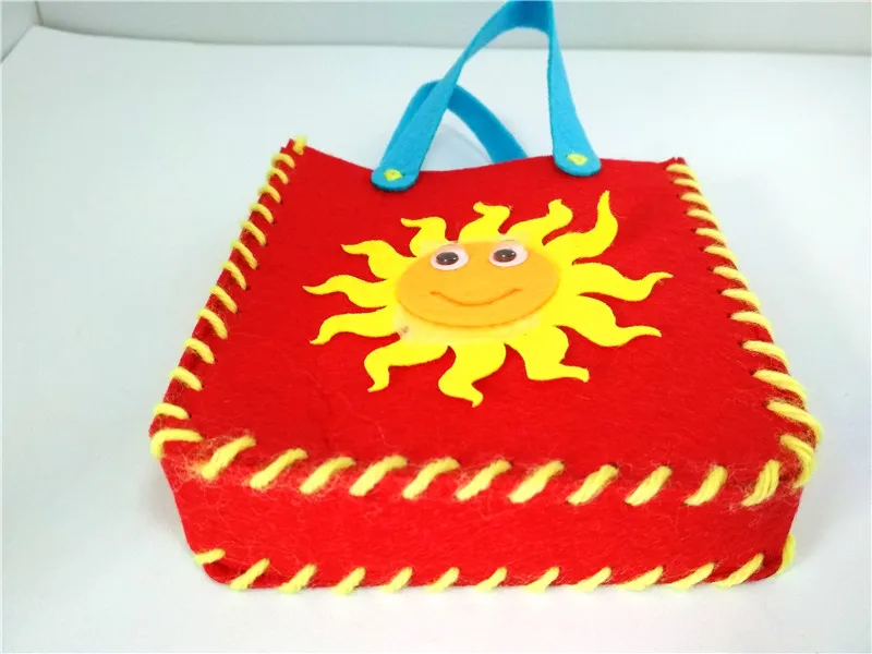 Happyxuan 5 шт./партия сделать сумочки ручной работы DIY фетр для поделок Комплект Дети Девочка Швейные игрушки детский сад творческое искусство мелкая моторика