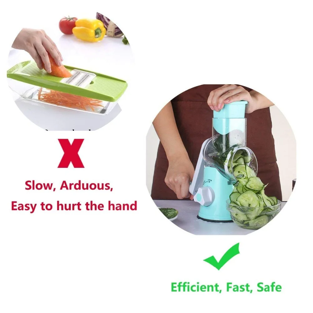 Мульти роторное устройство резки овощей и фруктов измельченный слайсер круглая