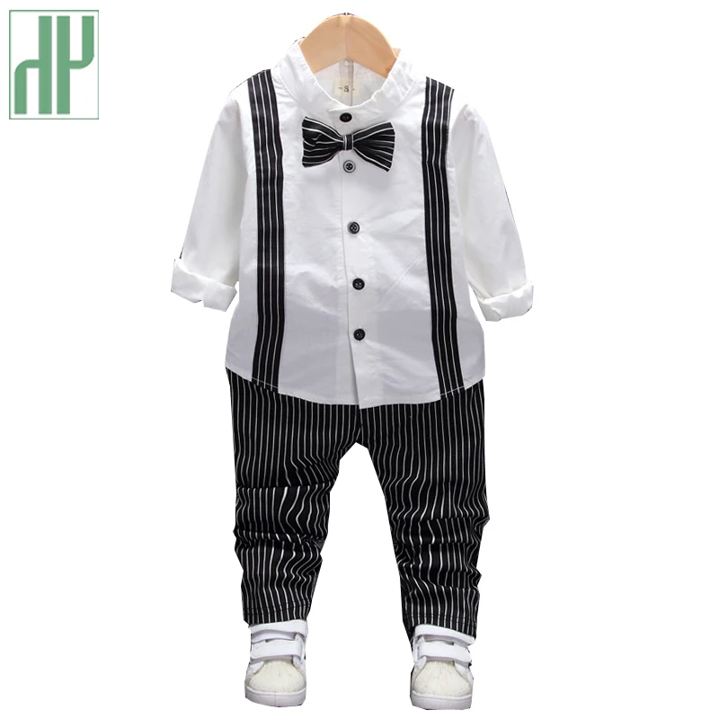 Toddler Boys Clothing Set Autumn Children's Sets Kids Baby Boy Suit Vest Gentleman Clothes For Weddings Formal | Детская одежда и