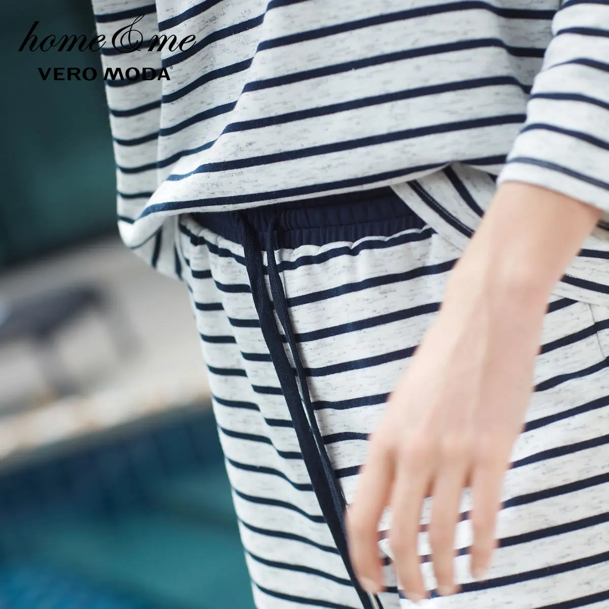 Vero Moda женские шорты для отдыха в полоску с эластичным поясом | 3181R2509
