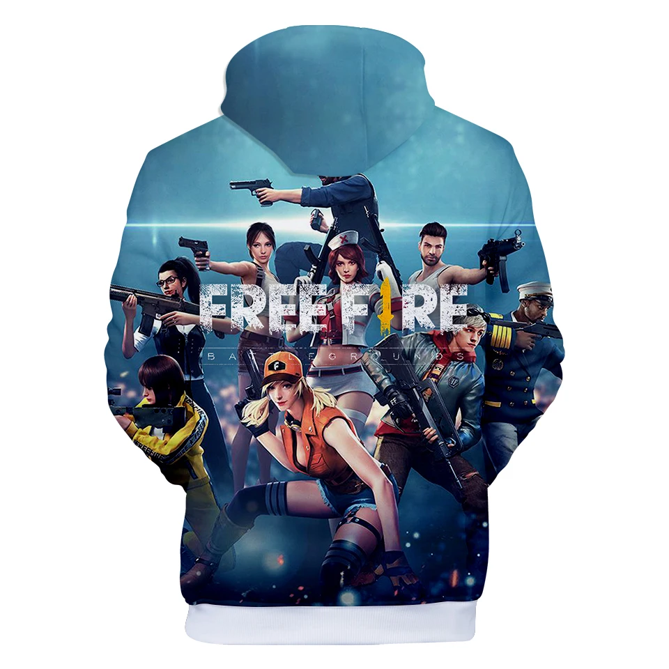 Толстовки с 3D принтом Free Fire для мужчин и женщин, видео игры, уличная одежда с 3D принтом, толстовка с капюшоном, повседневная одежда для геймеров, модная куртка в стиле аниме, пальто
