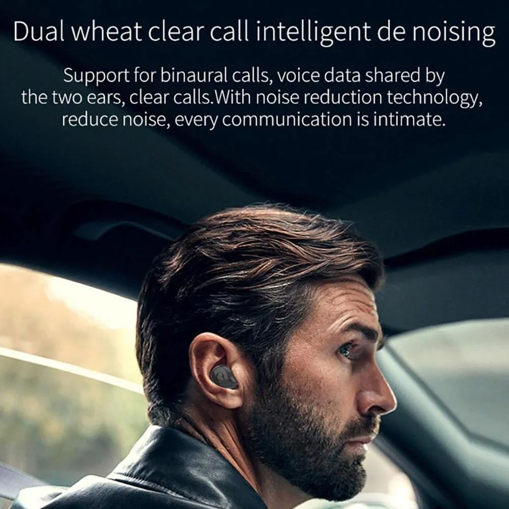 Беспроводные наушники TWS Bluetooth наушники гарнитура 5,0 спортивные наушники стерео звук беспроводные наушники с зарядной коробкой микрофон