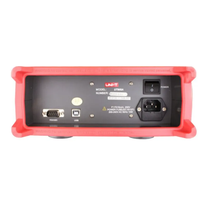 

UNI-T UT805A Bench Type Digital Multimeters 199999 Counts True RMS Auto Range Meters DMM Volt Amp Ohm Cap. HZ Testers with RS232