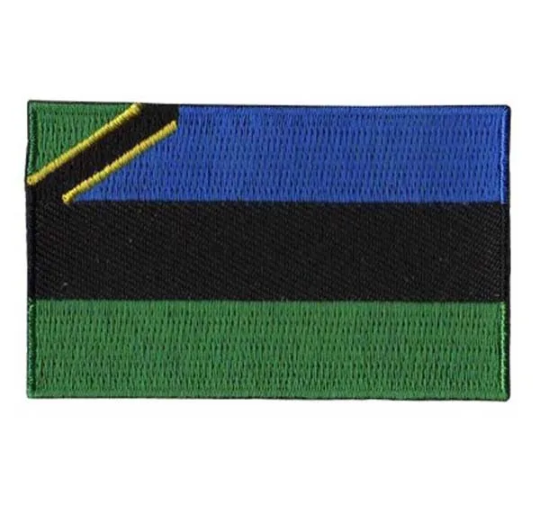 Занзибар страна вышивка нашивки персонализированные ткани этикетки саржа с