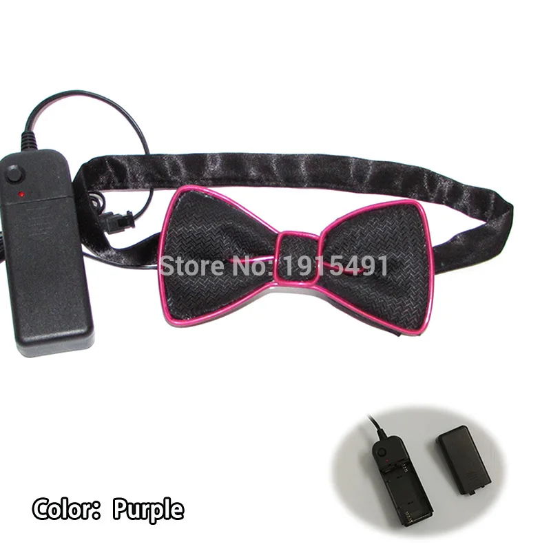 Стильный популярный неоновый светодиодный светильник с фиолетовым бантом