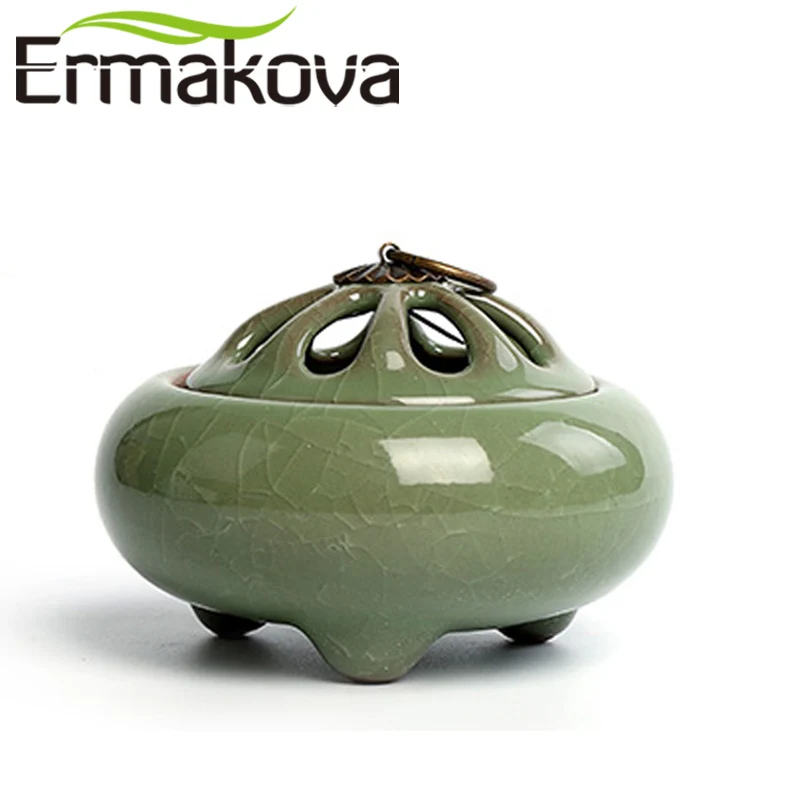 Керамическая катушка ERMAKOVA башня благовония горелки фарфор Круглый сандаловое