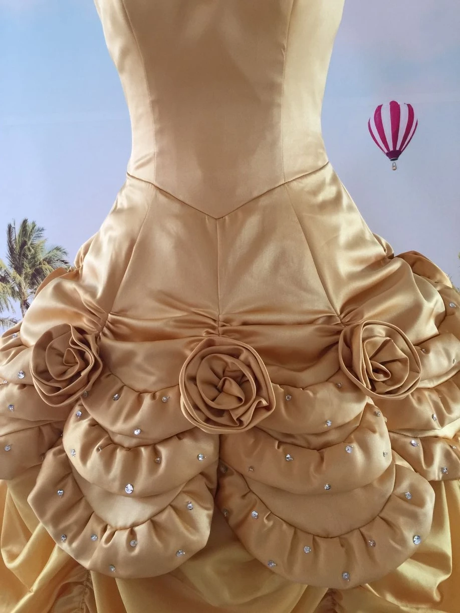 Реальный образец золото Бальное платье Свадебные Платья Novia Tallas Grandes 2017 Тафта На