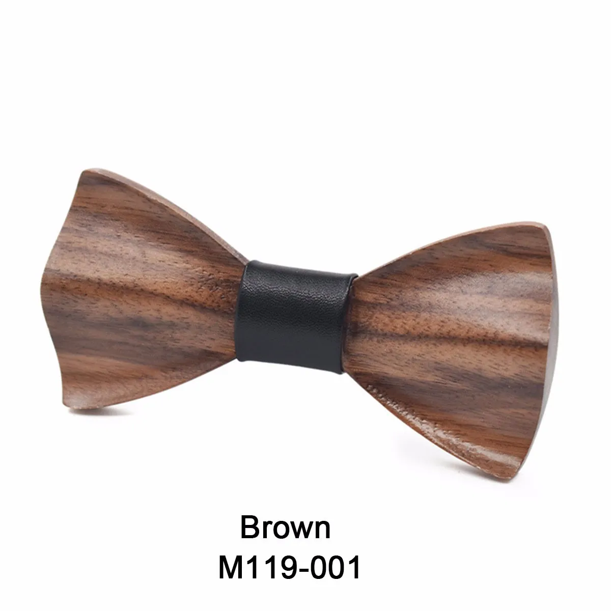 

Men's Fashion Wedding Party Handmade Wood Bow Tie 3D Wedding Bow Tie