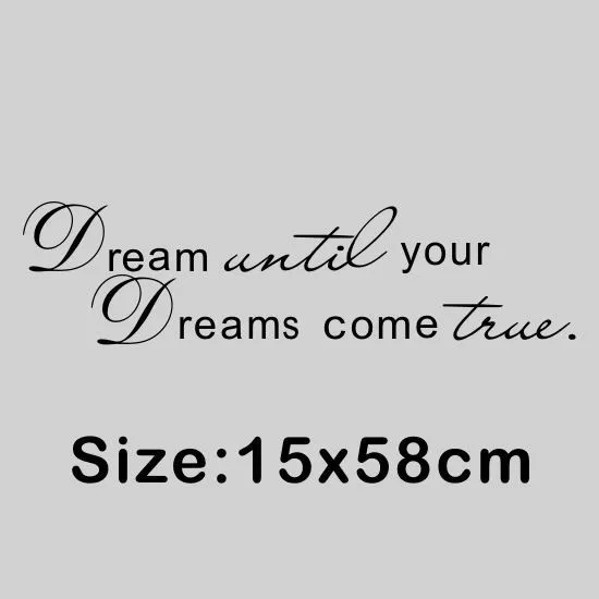 

Home Wall Quotes Dream Until Your Dreams Come True Butterfly Art Calligraphy Vinyl Decal Stickers