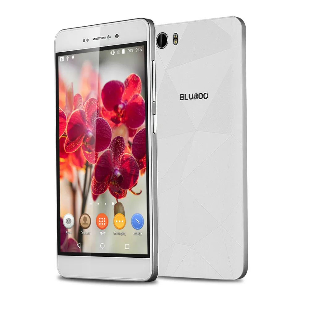 Bluboo Пикассо 5.0 &quotHD Экран MTK6580 Quad Core Мобильный Телефон 2 Г RAM 16 ROM 3 WCDMA Android 5.1 Смартфон