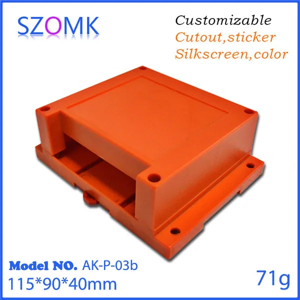 1 шт. SZOMKBest selling пластиковые корпуса din rail abs чехол для печатной платы дизайн