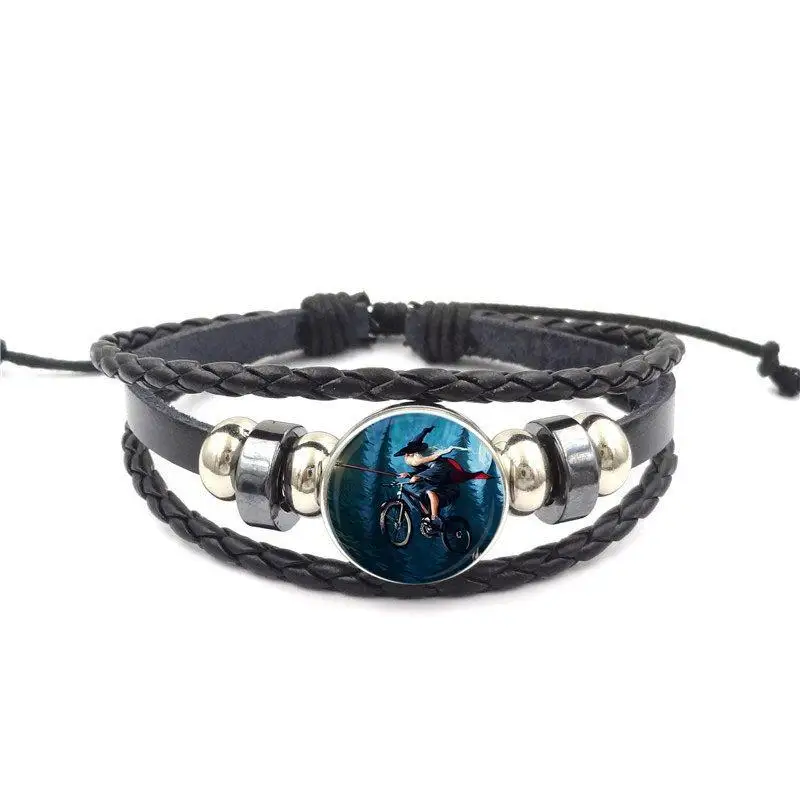 Ей глазурованная велосипедная ведьма для женщин подарок ювелирные изделия в стиле стимпанк стеклянный