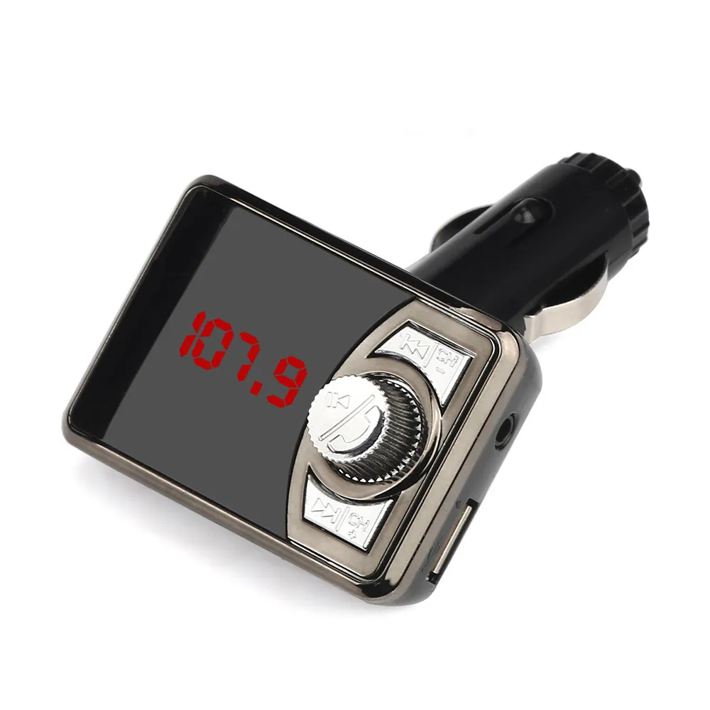 Автомобильный комплект с Bluetooth и громкой связью, MP3 музыкальный плеер, беспроводной fm-передатчик, TF, SD, дистанционное воспроизведение музыки, USB, автомобильное зарядное устройство USPS