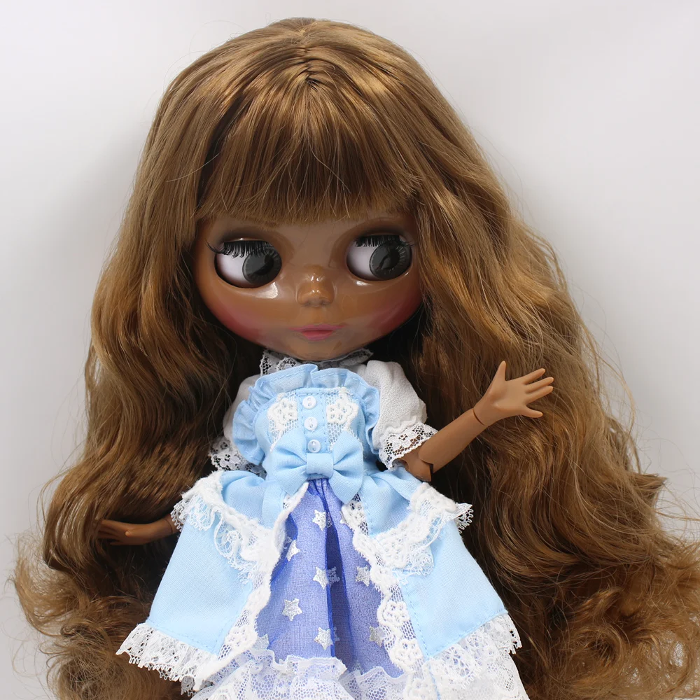 Кукла на заказ ICY DBS Blyth No.BL0623 с темно коричневыми волосами 1/6 bjd OB24 аниме