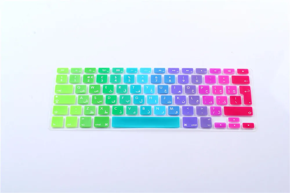 Силиконовый чехол с клавиатурой для macbook air pro retina 13 15 17 rainbow Protector | Компьютеры и