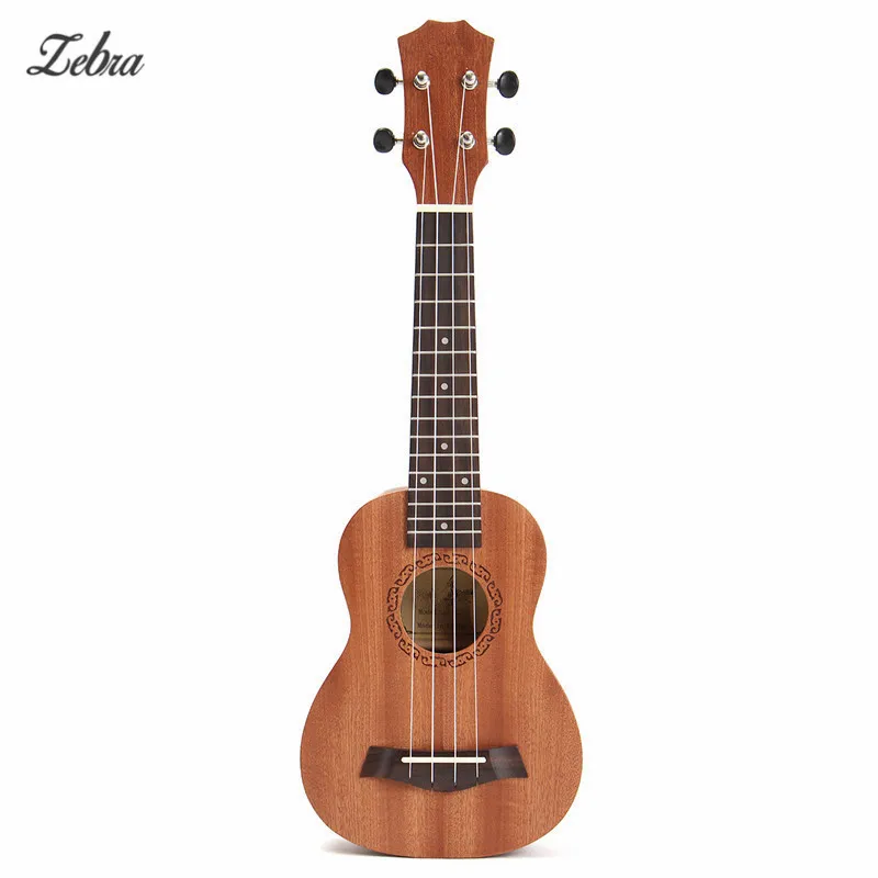 Гитара укулеле Zebra 21 '' 4 струны палисандра сопрано коричневый Sapele Rosewood 15 Лады