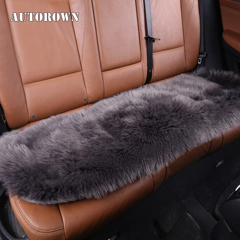 AUTOROWN Накидки на заднее сиденье Искусственный мех овчины Заднее автомобиля