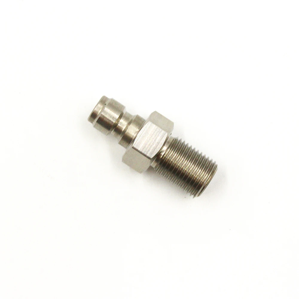 QUPB PCP Пейнтбол 8 мм быстрая муфта вилка из нержавеющей стали 1/8 ''BSPP Мужской PTP009