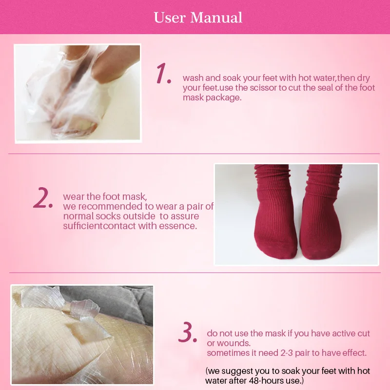 1 упаковка отшелушивающая маска для ног|foot mask|exfoliating foot maskfoot peeling mask |