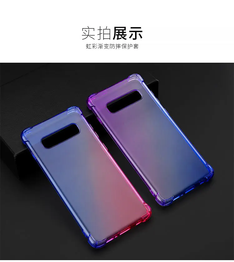 Shockproof Clear Soft Silicone Case for Samsung Galaxy S10 S10 Plus S10 5G Note 8 Note 9 Anti-Knock For M10 M20 M30 A40S