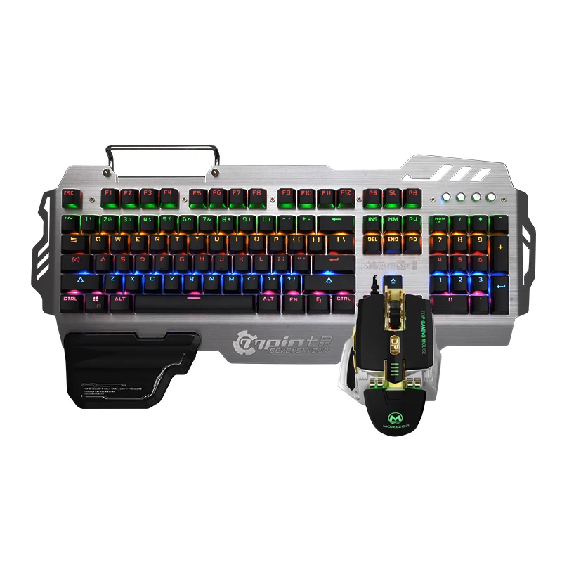 USB проводной Профессиональные Механическая игровая клавиатура и Мышь комбо
