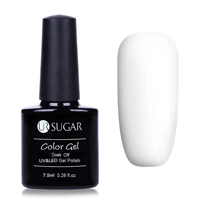 White Base Ur Sugar термальный Гель-лак для ногтей, меняющий цвет, чувствительный к солнечному свету УФ-гель, 7,5 мл, блеск, впитывающий УФ-Гель-лак, лак для ногтей - Цвет: White Base