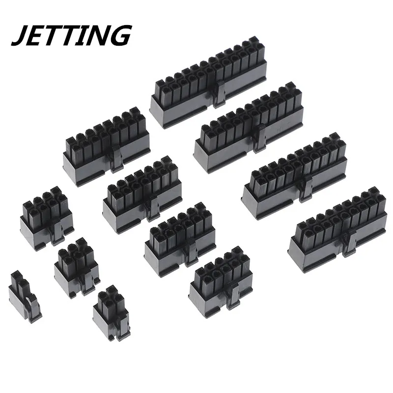10 шт. 4 2 мм Черный Автомобильный соединитель жгута проводки штекер 24 Pin 5557