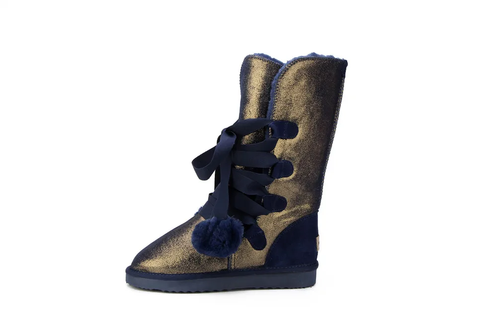 HABUCKN классические женские зимние ботинки кожа зимняя обувь ботинки bota feminina botas mujer zapatos Для женщин водонепроницаемые зимние ботинки