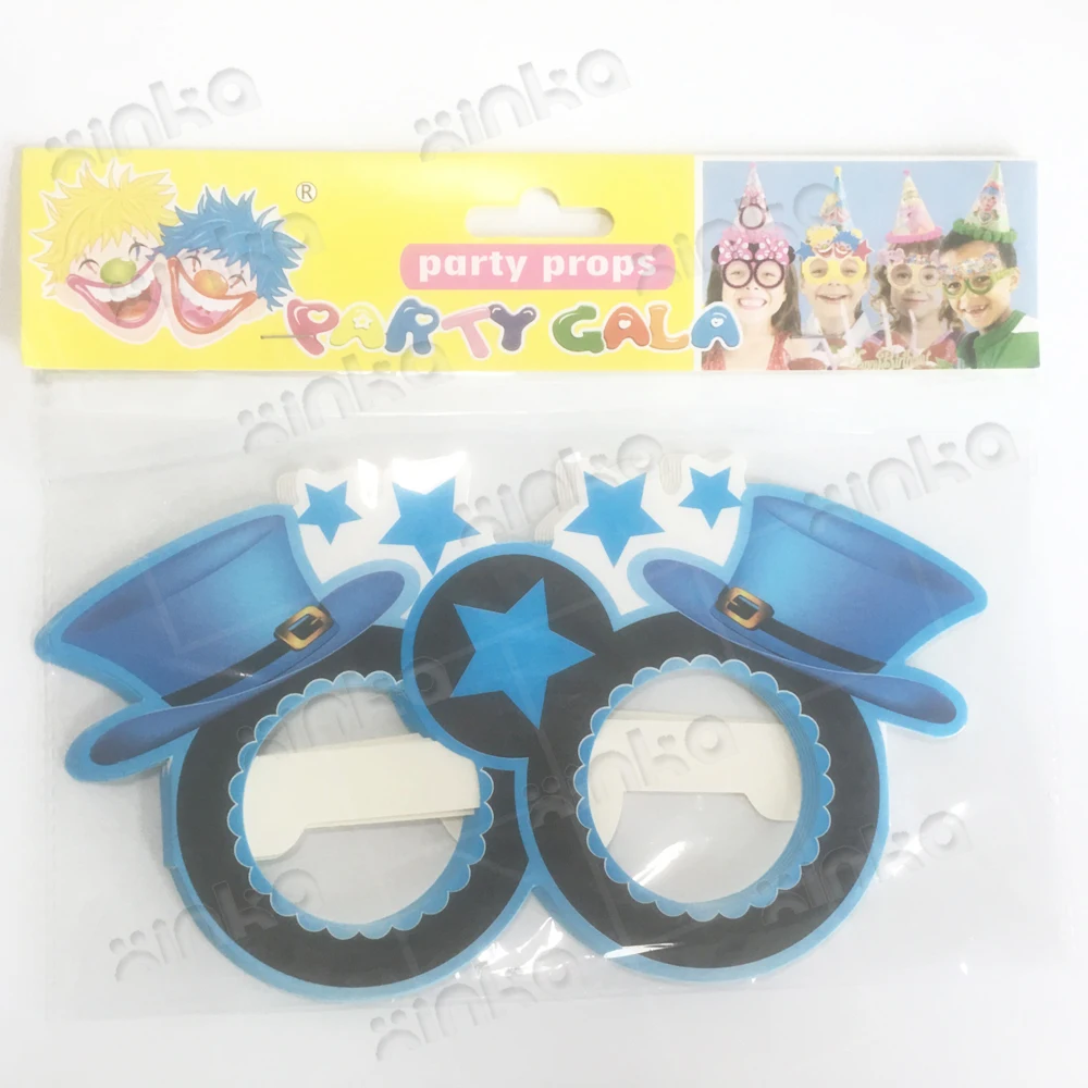 Экологичные Бумажные Очки для дня рождения детские очки аксессуары вечеринки