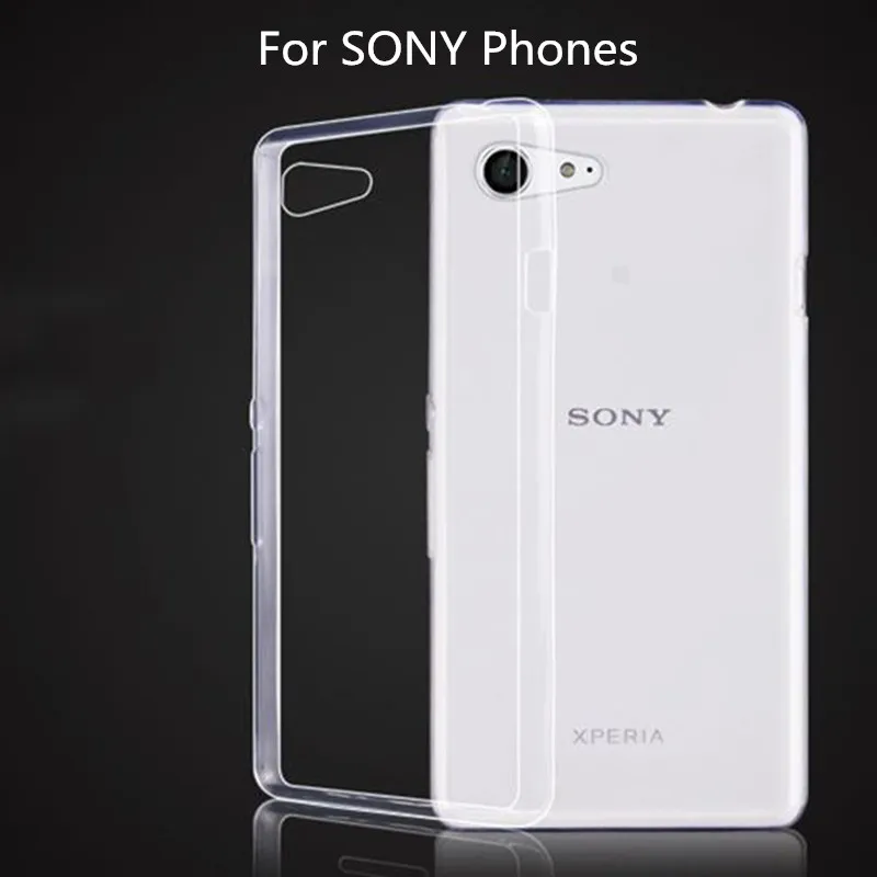 

Case For Sony Xperia C5 M4 M5 Cover Silicone Transparent TPU Etui Silm Clear Soft Coque Fundas Capa