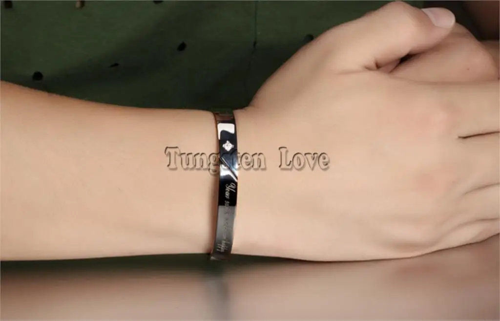 1 шт. браслет из нержавеющей стали с надписью your smile me happy|bangle bracelet|black bangle braceletsteel